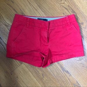 J. Crew Red Chino Shorts